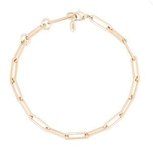 Jenny Bird Stevie jumbo paperclip necklace 14k gold plated